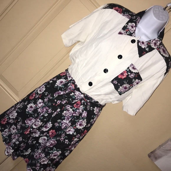 Vintage Pants - Paquette Too Vintage Floral Romper